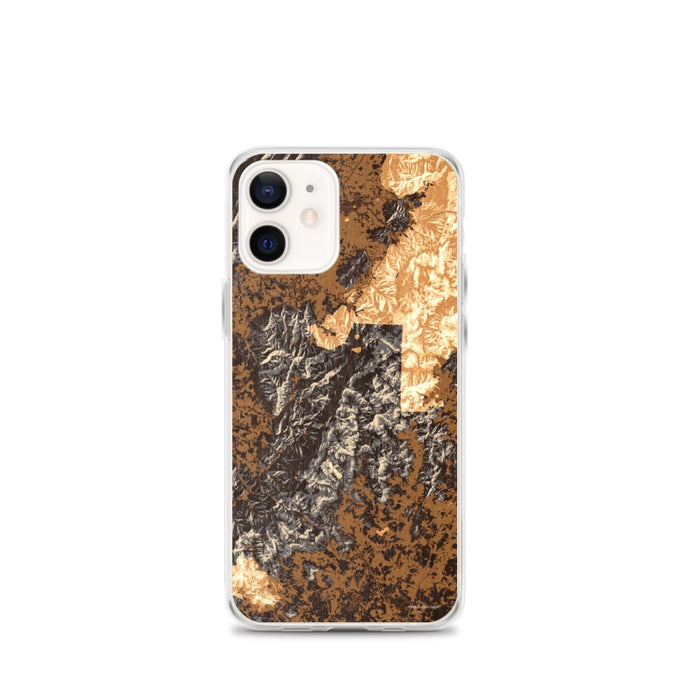 Custom Shenandoah National Park Map iPhone 12 mini Phone Case in Ember