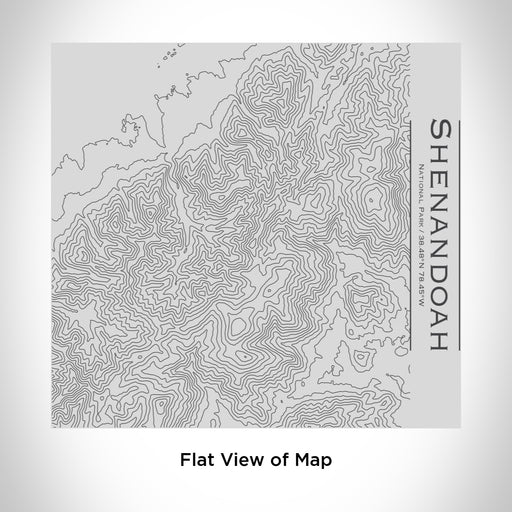 Rendered View of Shenandoah National Park Map Engraving on 17oz Stainless Steel Insulated Tumbler