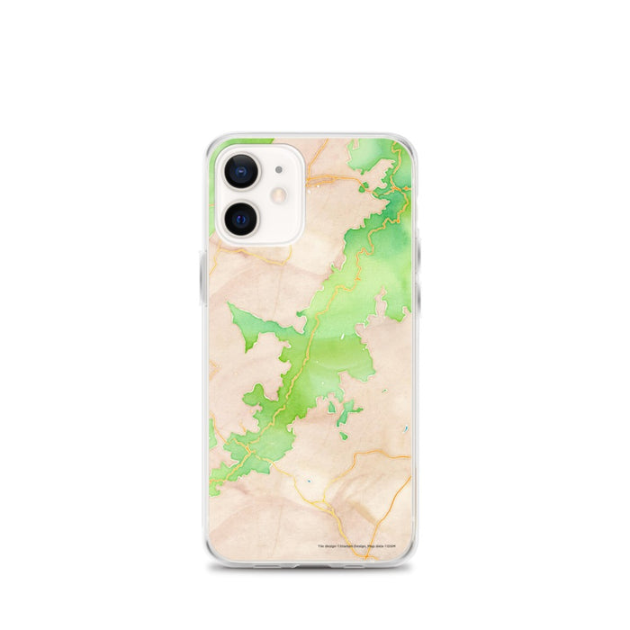 Custom Shenandoah National Park Map iPhone 12 mini Phone Case in Watercolor