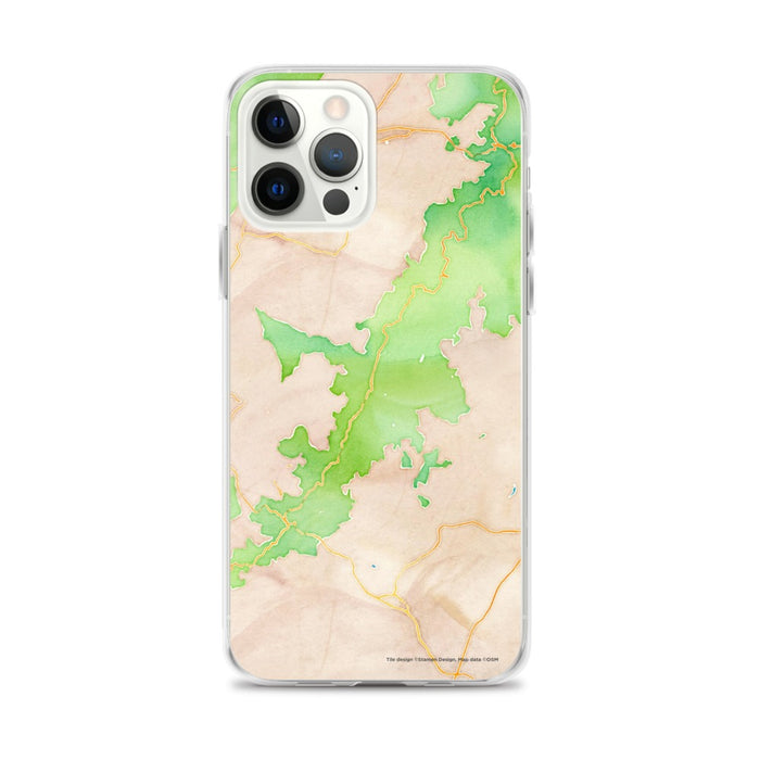 Custom Shenandoah National Park Map iPhone 12 Pro Max Phone Case in Watercolor