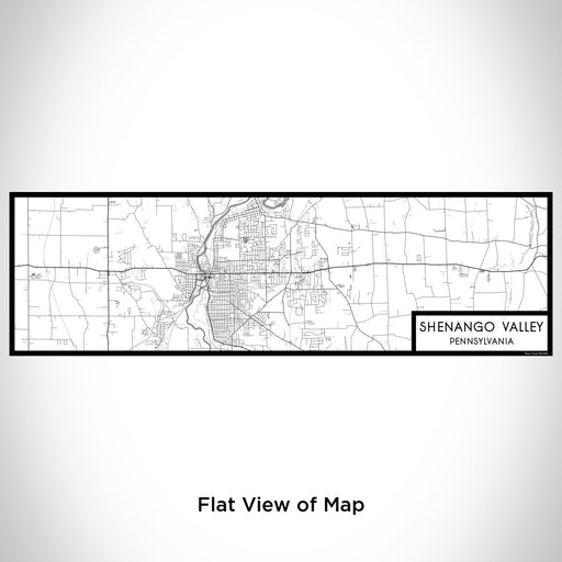 Flat View of Map Custom Shenango Valley Pennsylvania Map Enamel Mug in Classic