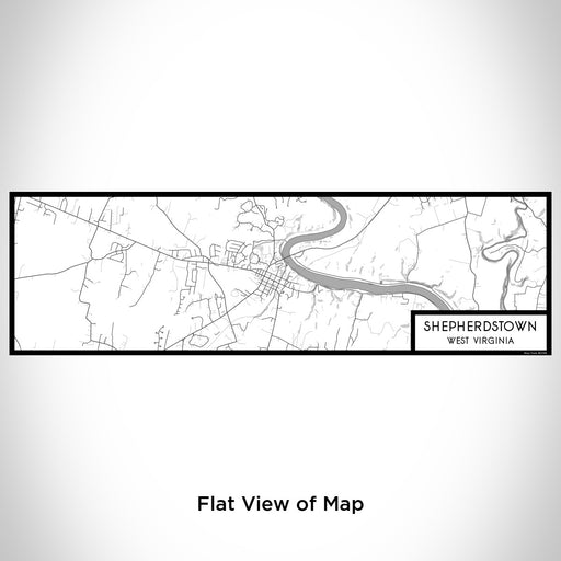 Flat View of Map Custom Shepherdstown West Virginia Map Enamel Mug in Classic