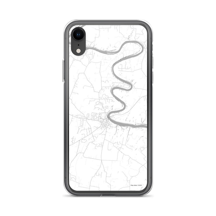Custom iPhone XR Shepherdstown West Virginia Map Phone Case in Classic