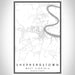 Shepherdstown West Virginia Map Print Portrait Orientation in Classic Style With Shaded Background