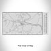 Rendered View of Shepherdstown West Virginia Map Engraving on 17oz Stainless Steel Insulated Cola Bottle