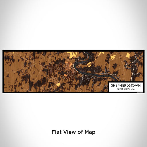 Flat View of Map Custom Shepherdstown West Virginia Map Enamel Mug in Ember
