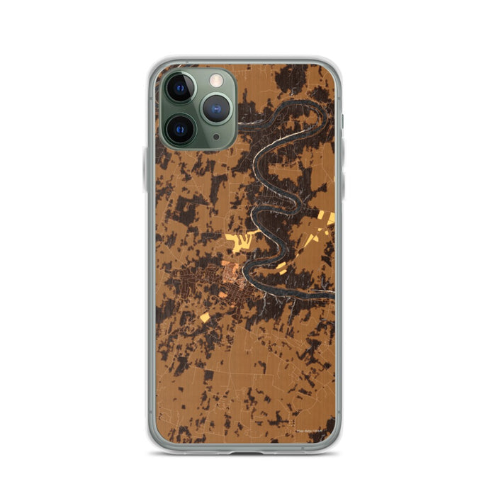 Custom iPhone 11 Pro Shepherdstown West Virginia Map Phone Case in Ember