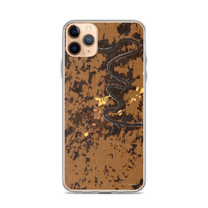 Custom iPhone 11 Pro Max Shepherdstown West Virginia Map Phone Case in Ember