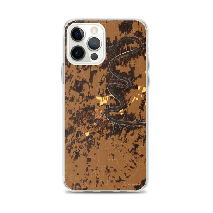 Custom iPhone 12 Pro Max Shepherdstown West Virginia Map Phone Case in Ember