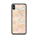 Custom iPhone XS Max Shepherdstown West Virginia Map Phone Case in Watercolor