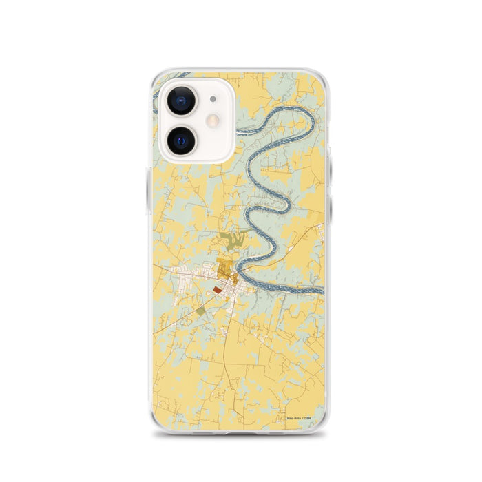 Custom iPhone 12 Shepherdstown West Virginia Map Phone Case in Woodblock