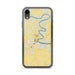 Custom iPhone XR Shepherdstown West Virginia Map Phone Case in Woodblock