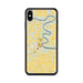 Custom iPhone XS Max Shepherdstown West Virginia Map Phone Case in Woodblock