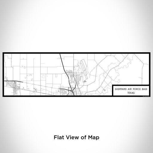 Flat View of Map Custom Sheppard Air Force Base Texas Map Enamel Mug in Classic