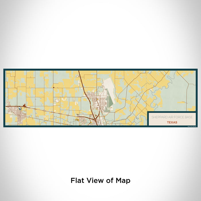 Sheppard Air Force Base - Texas Map Enamel Mug in Woodblock — JACE Maps