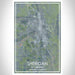 Sheridan Wyoming Map Print Portrait Orientation in Afternoon Style With Shaded Background
