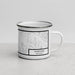 Right View Custom Sheridan Wyoming Map Enamel Mug in Classic