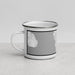 Left View Custom Shoreline Washington Map Enamel Mug in Classic