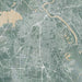 Shreveport Louisiana Map Print in Afternoon Style Zoomed In Close Up Showing Details
