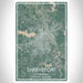 Shreveport Louisiana Map Print Portrait Orientation in Afternoon Style With Shaded Background