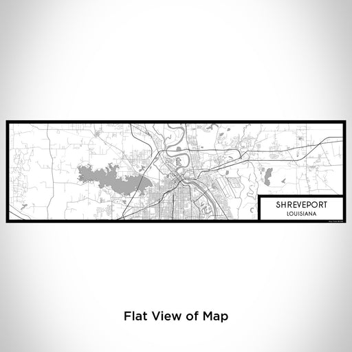 Flat View of Map Custom Shreveport Louisiana Map Enamel Mug in Classic