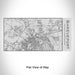 Rendered View of Shreveport Louisiana Map Engraving on 17oz Stainless Steel Insulated Cola Bottle