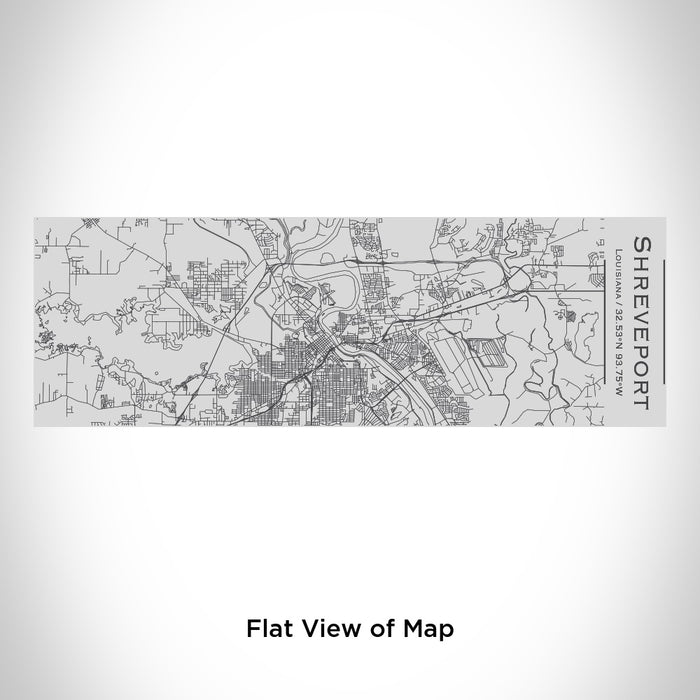 Rendered View of Shreveport Louisiana Map Engraving on 10oz Stainless Steel Insulated Cup with Sipping Lid