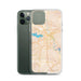 Custom Shreveport Louisiana Map Phone Case in Watercolor on Table with Laptop and Plant