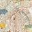 Shreveport Louisiana Map Print in Woodblock Style Zoomed In Close Up Showing Details