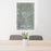 24x36 Sierra Vista Arizona Map Print Portrait Orientation in Afternoon Style Behind 2 Chairs Table and Potted Plant