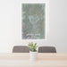24x36 Sierra Vista Arizona Map Print Portrait Orientation in Afternoon Style Behind 2 Chairs Table and Potted Plant