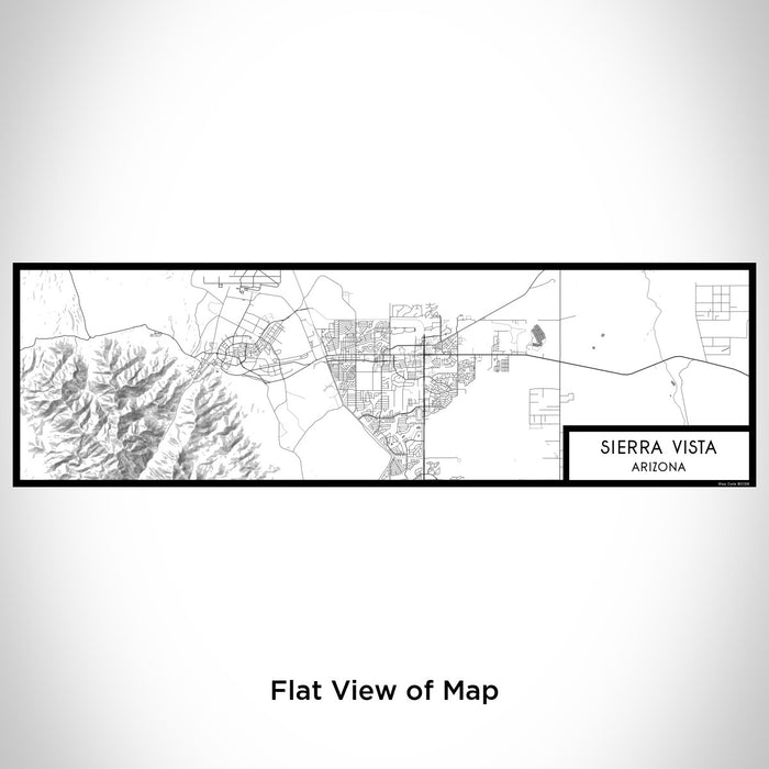 Flat View of Map Custom Sierra Vista Arizona Map Enamel Mug in Classic