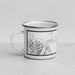 Left View Custom Sierra Vista Arizona Map Enamel Mug in Classic