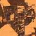 Sierra Vista Arizona Map Print in Ember Style Zoomed In Close Up Showing Details