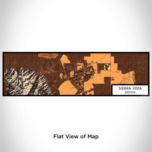 Flat View of Map Custom Sierra Vista Arizona Map Enamel Mug in Ember