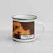 Right View Custom Sierra Vista Arizona Map Enamel Mug in Ember