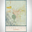 Sierra Vista Arizona Map Print Portrait Orientation in Woodblock Style With Shaded Background