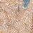 Silver Lake California Map Print in Woodblock Style Zoomed In Close Up Showing Details