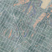 Silver Lake Los Angeles Map Print in Afternoon Style Zoomed In Close Up Showing Details