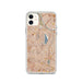 Custom Silver Lake Los Angeles Map Phone Case in Woodblock