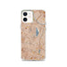 Custom Silver Lake Los Angeles Map iPhone 12 Phone Case in Woodblock