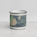 Front View Custom Silver Lake Michigan Map Enamel Mug in Afternoon