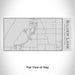Rendered View of Silver Lake Michigan Map Engraving on 17oz Stainless Steel Insulated Cola Bottle