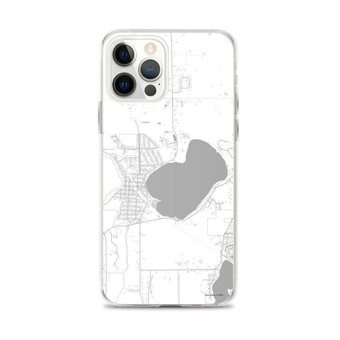 Custom Silver Lake Wisconsin Map iPhone 12 Pro Max Phone Case in Classic