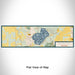 Flat View of Map Custom Silver Lake Wisconsin Map Enamel Mug in Woodblock