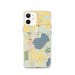 Custom Silver Lake Wisconsin Map iPhone 12 Phone Case in Woodblock