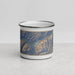 Front View Custom Silverton Colorado Map Enamel Mug in Afternoon