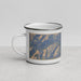 Left View Custom Silverton Colorado Map Enamel Mug in Afternoon
