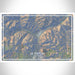 Silverton Colorado Map Print Landscape Orientation in Afternoon Style With Shaded Background