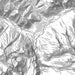Silverton Colorado Map Print in Classic Style Zoomed In Close Up Showing Details